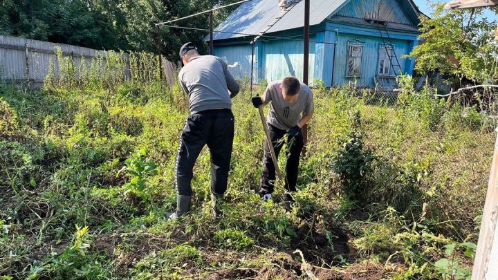 Чистопольские активисты помогли семье участника СВО в уборке урожая