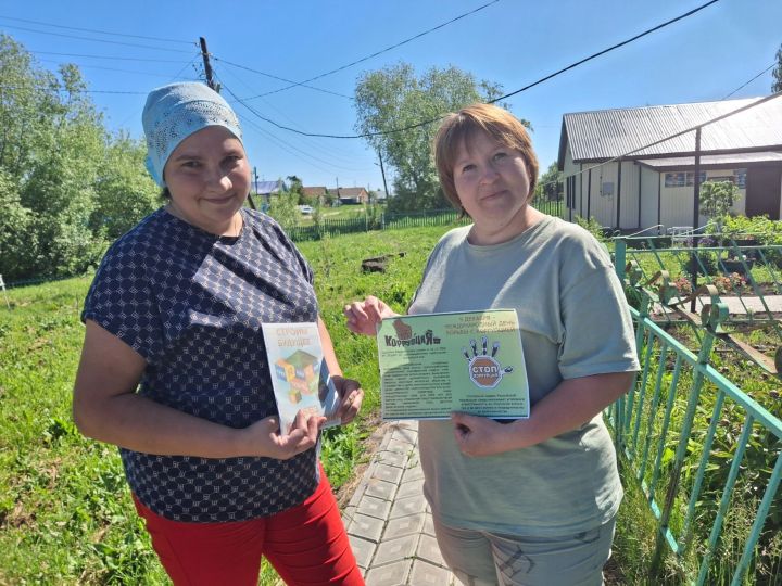 Для жителей села Чистопольского района провели акцию «Мы против коррупции»