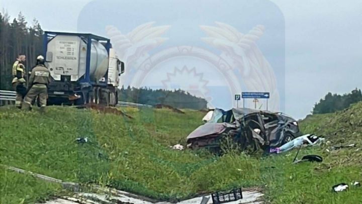 Женщина-водитель погибла в ДТП с грузовиком на трассе под Нижнекамском